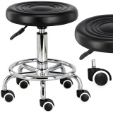 Taburet cosmetic taburet rotund pentru frizer taburet negru