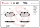 Set placute frana spate BREMBO P06037
