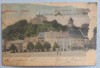 1910 CP Sighisoara, Gimnaziu, cu defecte, circulata Miercurea Sibiului txt verso, Fotografie