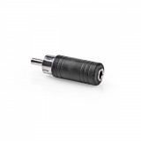 Adaptor audio RCA tata - Jack 3.5 mm mama mono 1buc negru Nedis CAGP24960BK