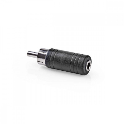 Adaptor audio RCA tata - Jack 3.5 mm mama mono 1buc negru Nedis CAGP24960BK foto