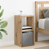 vidaXL Noptieră Stejar Artizanal 30,5 x 27 x 59,5 cm Lemn compozit 8000626