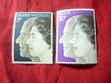 Serie Marea Britanie 1972 - Nunta de Argint , 2 valori
