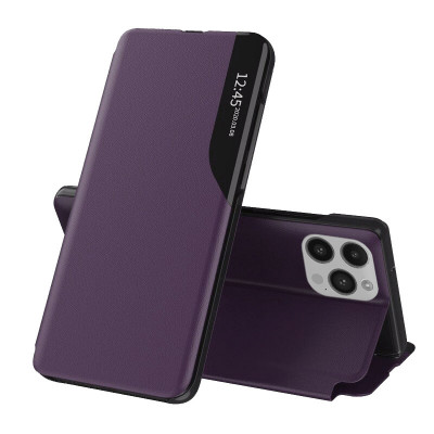 Husa pentru iPhone 14 Pro, Techsuit eFold Series, Purple foto