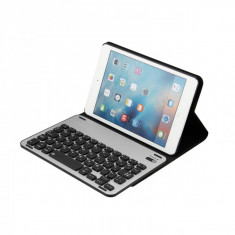 Husa carcasa stand pentru iPad Pro 11 inch cu tastatura detasabila bluetooth wireless din aluminiu, negru foto