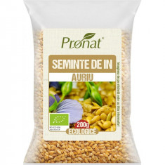 Seminte de In Auriu Bio 200 grame Pronat