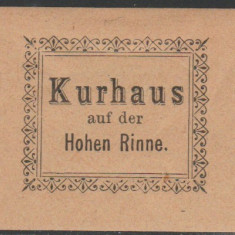 1895 Romania - Timbru nedantelat Hohe Rinne, Emisiunea II tip B, Posta Paltinis