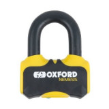 Anti-furt disc fr&acirc;nă NEMESIS OXFORD colour yellow 122mm x 95mm mandrel 16mm