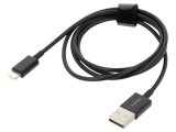 Cablu Apple Lightning la USB A 1m negru textil 2,4A