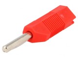 Mufă Banană 4mm 16A Roșie Pe Cablu 2.5mm2, DELTRON
