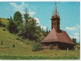 CPI B 11406 CARTE POSTALA - TARA LAPUSULUI. BISERICA DE LEMN DIN RAZOARE, Circulata, Fotografie