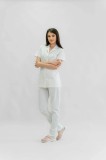 Bluză medicală Oana M 601 - Alb