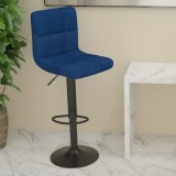Cumpara ieftin Scaun de bar, albastru, material textil