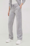 Cumpara ieftin Juicy Couture pantaloni de trening femei, culoarea gri, melanj