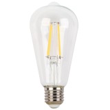 Bec LED filament Hoff clasic ST64 E27 8W 960lm lumina calda 2700 K