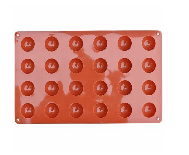 Forma silicon pentru bomboane si praline din ciocolata, semisfere, 28 x 17 cm, TopBazar