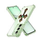 Husa antisoc pentru realme 14x - airbag tpu, col&Egrave;uri ranforsate - cross smarald