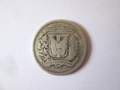 Republica Dominicana 25 Centavos 1951 argint.900 moneda din imagini