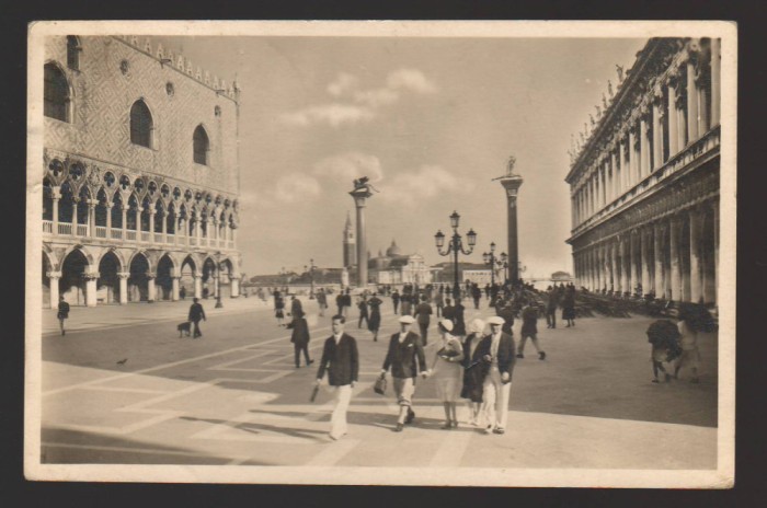 CPIB 21781 - CARTE POSTALA - VENETIA. PIATA S. MARCO, 1930