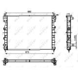 Radiator racire motor Nrf 53096