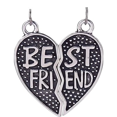 Pandantiv, jolie silver, argint 925, model inima best friend, 1 g, 10x12 mm foto