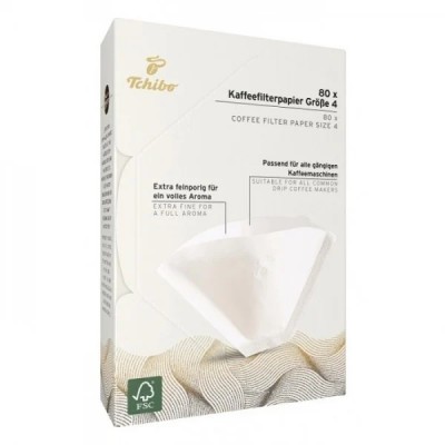 Filtre cafea din hartie nr 4 Tchibo, 80 buc foto