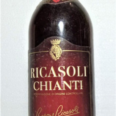 B8 -vin ROSU CHIANTI BARONE RICASOLI, DOC, cl 75 gr 11,5 recoltare 1979