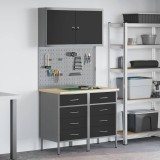 Set Banc de lucru 5 Piese Oțel Negru