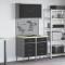 Set Banc de lucru 5 Piese Oțel Negru