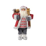 Figurina mare - Santa Red and Grey | Kaemingk