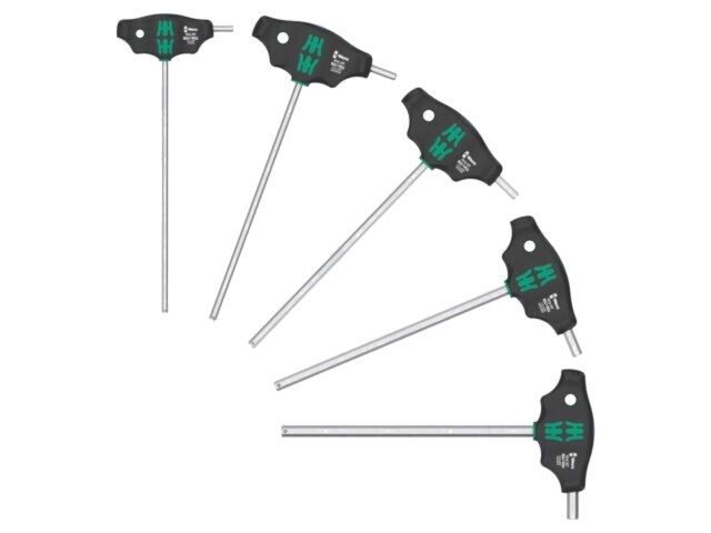 Set 5 chei imbus Hex-Plus WERA, m&acirc;ner T, dimensiuni 4-8 mm