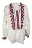 Bluza barbati RB187, alb/negru, marime M, Bumbac