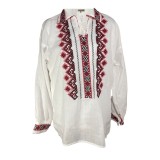 Bluza barbati RB187, alb/negru, marime M
