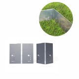 Alu/Zink Ecke f&uuml;r Rasenkante 18.5cm | Rasenkanten | Beeteinfassung | Beetumrandung | Beetbegrenzungen, Color-GS: ohne Farbe