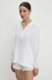 Cumpara ieftin Answear Lab bluza din bumbac femei, culoarea alb, neted