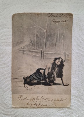 Carte postala circulata - Bucuresti 1903 foto