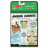 Carnet reutilizabil cu activitati si jocuri Animale -Melissa And Doug, Melissa &amp; Doug