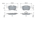 BOSCH 0 986 424 707 set placute frana,frana disc