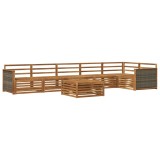 vidaXL Set de canapele de exterior 7 pcs natural Lemn Solid de Acacia 3383437