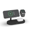 Statie Incarcare Wireless 5in1 Rapida 15W, Compatibila Universal Telefoane, Ceasuri, Casti, Protectie Supratensiune, ABS+PC