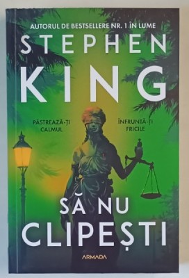 SA NU CLIPESTI , roman de STEPHEN KING , 2025 *MICI DEFECTE foto
