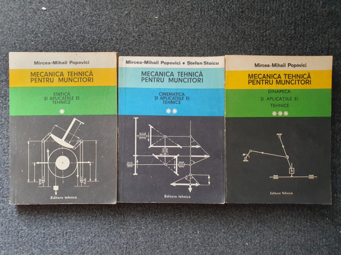 MECANICA TEHNICA PENTRU MUNCITORI - Popovici (3 volume)