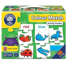 Joc educativ - puzzle in limba engleza Invata culorile prin asociere COLOUR MATCH foto