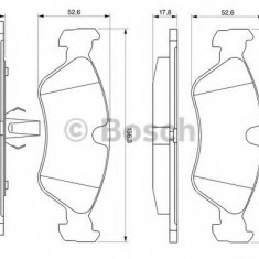 Set placute frana,frana disc DAEWOO ESPERO (KLEJ) (1991 - 1999) BOSCH 0 986 491 900