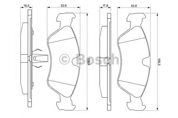 Set placute frana,frana disc OPEL VECTRA B (36) (1995 - 2002) BOSCH 0 986 491 900