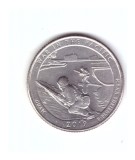 Moneda SUA 25 centi/quarter dollar 2019 P, Guam War in the Pacific, stare foarte buna, curata