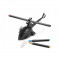 Accesoriu birou elicopter cu pixuri Ready 4 take off negru