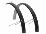 Aripi Bicicleta Otel 26 Inch Negre, Prindere Furca, Terminale Inchise, Fixare Stativ, Accesorii Olanda