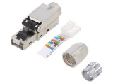 Mufă RJ45 Cat 6a Ecranată 8P8C