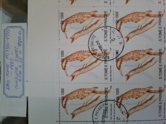 Sao Tome coli intregi, 1992, cota mare